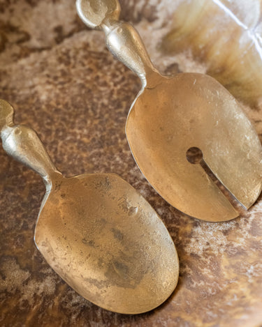 SET OF 2 - Bloomingville Salad Servers Edi Brass - Things I Like Things I Love