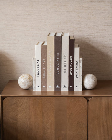 SET OF 2 - Bookend Ball Marble - Things I Like Things I Love