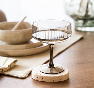 SET OF 2 - Coasters Cecile Travertine - Things I Like Things I Love