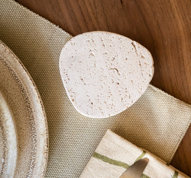 SET OF 2 - Coasters Cecile Travertine - Things I Like Things I Love