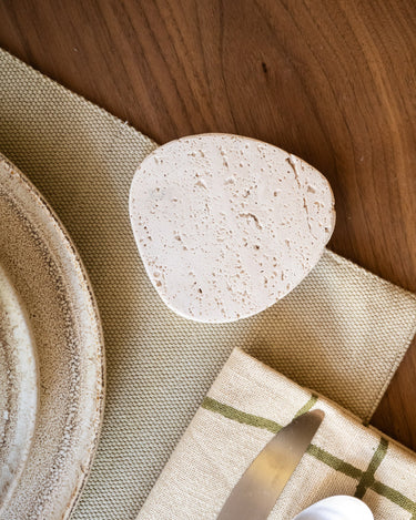 SET OF 2 - Coasters Cecile Travertine - Things I Like Things I Love