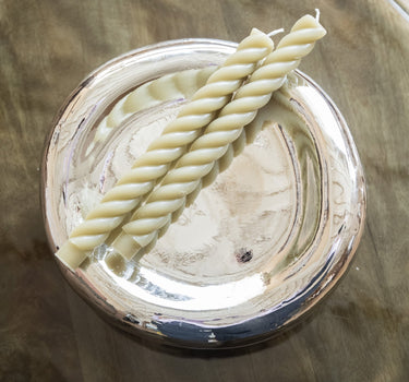 SET OF 2 - Dinner Candle Swirl Matcha Green - Things I Like Things I Love