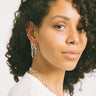Set Of 2 Earrings Chain Olivia Hoop Silver - Things I Like Things I Love