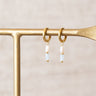 Set of 2 Earrings Ocean Terra Hoop Gold - Things I Like Things I Love