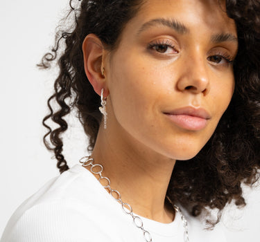 Set Of 2 Hoop Abbey Silver - Things I Like Things I Love