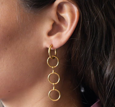 Set of 2 hoops Mamma Mia Gold - Things I Like Things I Love