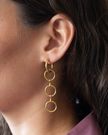 Set of 2 hoops Mamma Mia Gold - Things I Like Things I Love