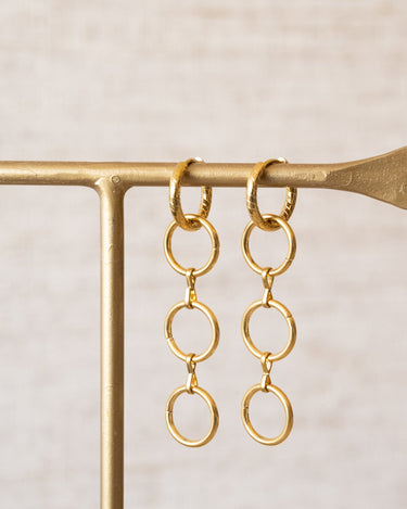 Set of 2 hoops Mamma Mia Gold - Things I Like Things I Love