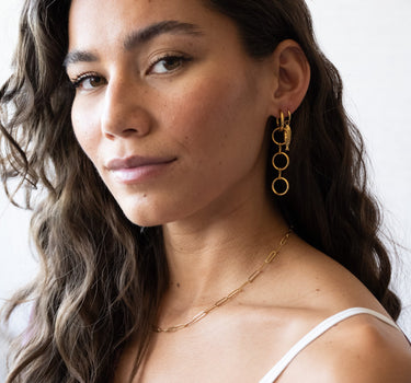 Set of 2 hoops Mamma Mia Gold - Things I Like Things I Love