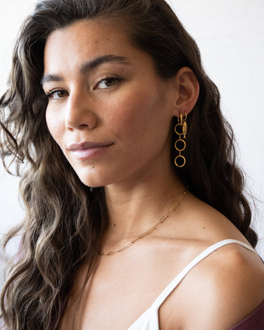 Set of 2 hoops Mamma Mia Gold - Things I Like Things I Love
