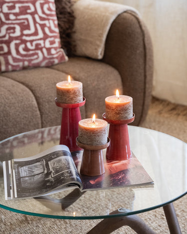 SET OF 3 - Candle Holder Mosa - Things I Like Things I Love