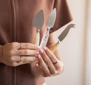 SET OF 3 - HKLIVING Cheese Knives Cream - Things I Like Things I Love