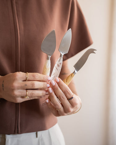 SET OF 3 - HKLIVING Cheese Knives Cream - Things I Like Things I Love