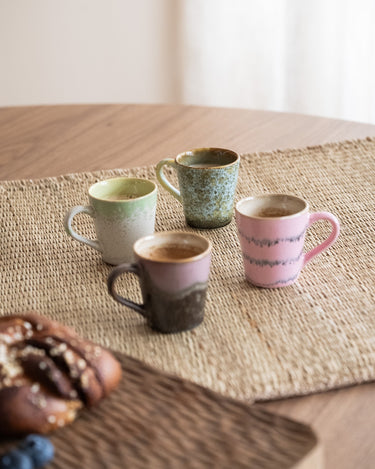 SET OF 4 - HKLIVING Espresso Mug Brutalism - Things I Like Things I Love