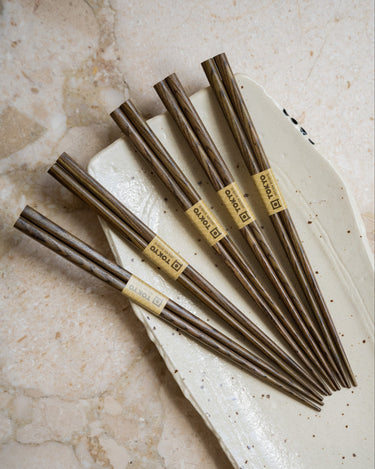 SET OF 5 - Chopsticks Tokyo Wood - Things I Like Things I Love