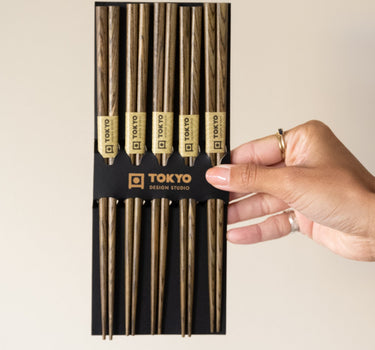 SET OF 5 - Chopsticks Tokyo Wood - Things I Like Things I Love