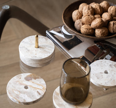 SET OF 5 - Coasters Marble - Things I Like Things I Love