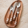 SET VAN 16 - Bestekset Acacia Bruin - Things I Like Things I Love