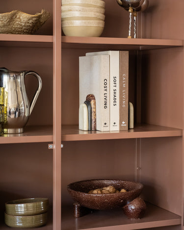 SET VAN 2 - Bloomingville Boekensteun Vani Marmer - Things I Like Things I Love