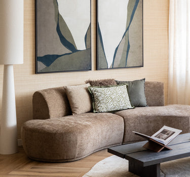 SET VAN 2 - Grote Schilderijen Lienzo Velvet Groen - Things I Like Things I Love