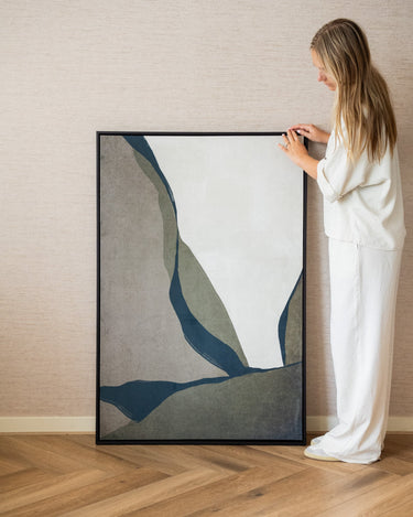 SET VAN 2 - Grote Schilderijen Lienzo Velvet Groen - Things I Like Things I Love