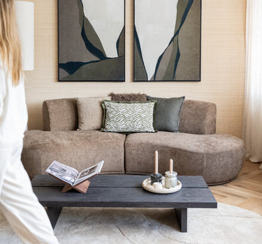 SET VAN 2 - Grote Schilderijen Lienzo Velvet Groen - Things I Like Things I Love