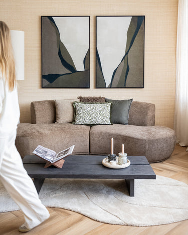 SET VAN 2 - Grote Schilderijen Lienzo Velvet Groen - Things I Like Things I Love