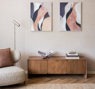 SET VAN 2 - Handgeschilderde Schilderijen Lien Terra - Things I Like Things I Love