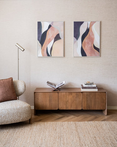 SET VAN 2 - Handgeschilderde Schilderijen Lien Terra - Things I Like Things I Love