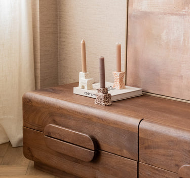 SET VAN 3 - Bloomingville Kandelaar Blan - Things I Like Things I Love
