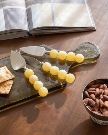 SET VAN 3 - HKLIVING Kaasmesjes Butter Yellow - Things I Like Things I Love