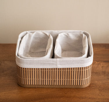 SET VAN 3 – Opbergmanden Lynn Bruin - Things I Like Things I Love