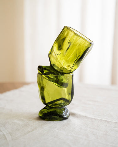 SET VAN 4 - HKLIVING Glazen Emerald - Things I Like Things I Love