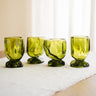 SET VAN 4 - HKLIVING Glazen Emerald - Things I Like Things I Love
