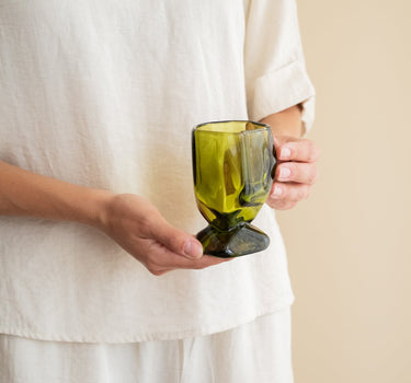 SET VAN 4 - HKLIVING Glazen Emerald - Things I Like Things I Love
