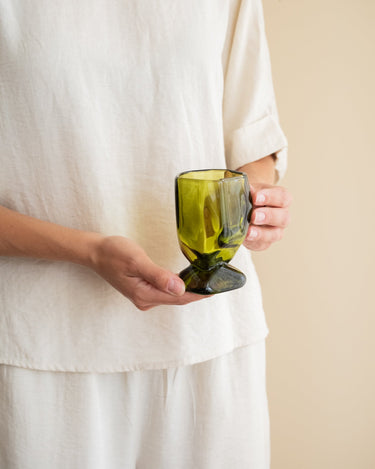 SET VAN 4 - HKLIVING Glazen Emerald - Things I Like Things I Love
