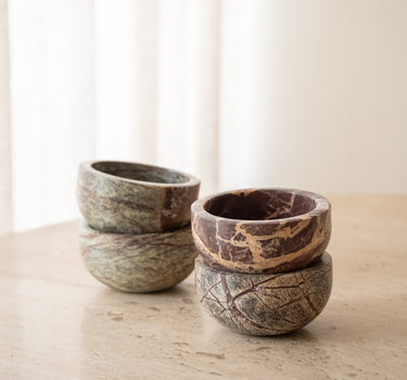 SET VAN 4 - Schaaltjes Kawa Marmer - Things I Like Things I Love