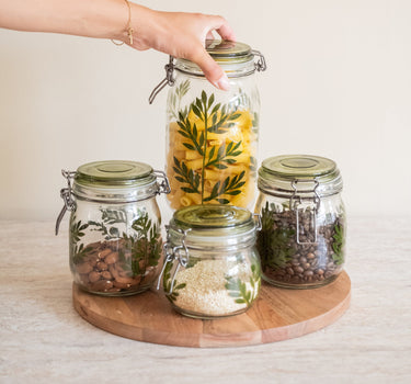 SET VAN 4 - Voorraadpotten Botanisch - Things I Like Things I Love