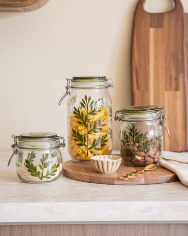 SET VAN 4 - Voorraadpotten Botanisch - Things I Like Things I Love
