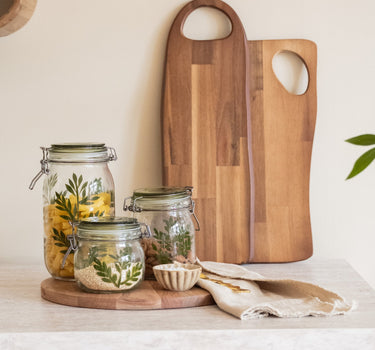 SET VAN 4 - Voorraadpotten Botanisch - Things I Like Things I Love