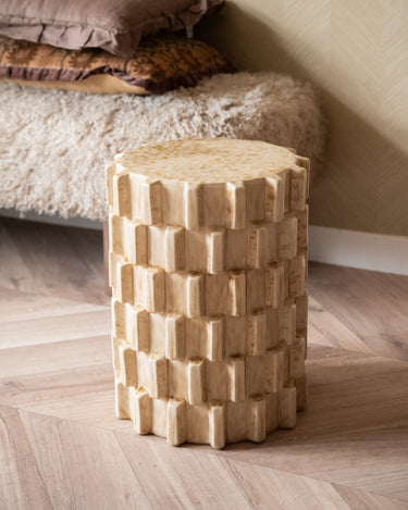Side Table Axu Ceramic Butter Yellow - Things I Like Things I Love