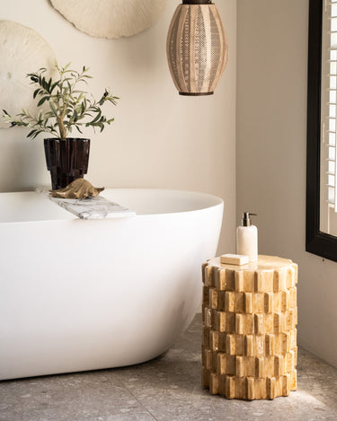 Side Table Axu Ceramic Butter Yellow - Things I Like Things I Love