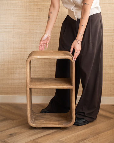 Side Table / Night Stand Rigato Mango Wood - Things I Like Things I Love