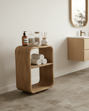 Side Table / Nightstand Rigato Mango Wood - Things I Like Things I Love