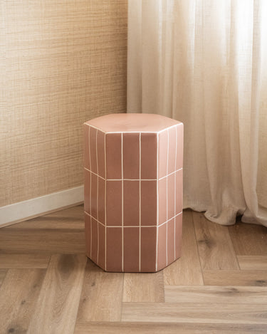 Side Table Plu Tiles Old Pink - Things I Like Things I Love