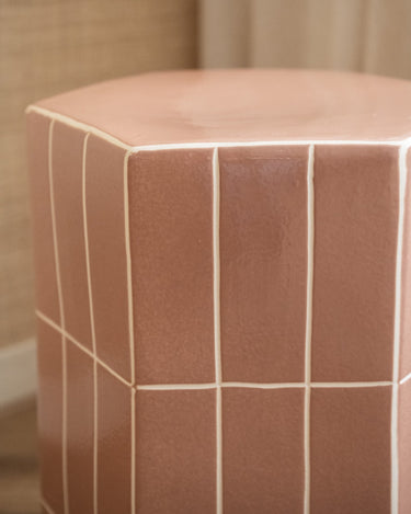 Side Table Plu Tiles Old Pink - Things I Like Things I Love