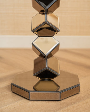 Side Table Reflec Mirror Brown - Things I Like Things I Love