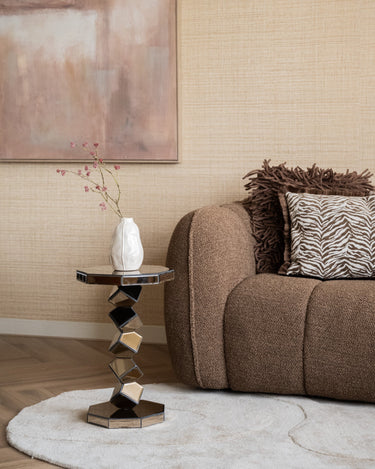 Side Table Reflec Mirror Brown - Things I Like Things I Love