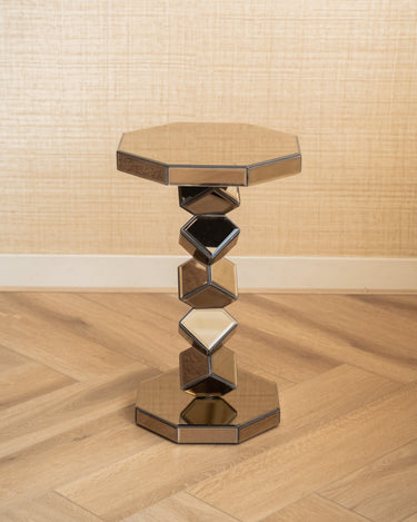 Side Table Reflec Mirror Brown - Things I Like Things I Love