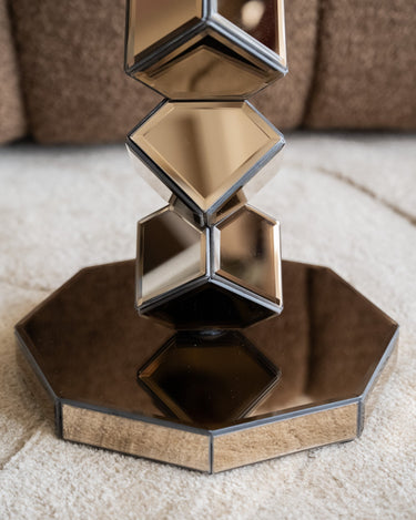 Side Table Reflec Mirror Brown - Things I Like Things I Love